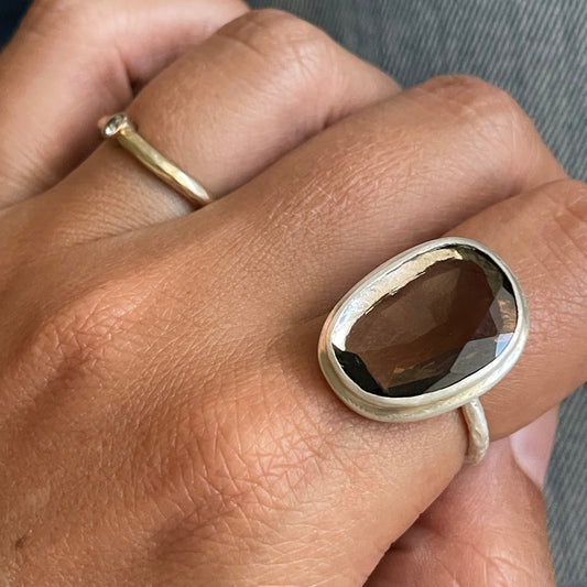 Smoky Quartz Maxi Slice