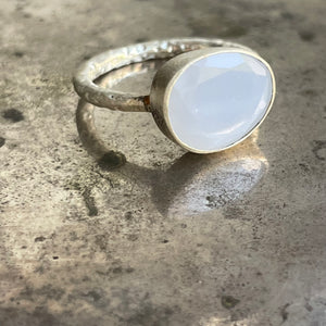 Chalcedony Blue Slice