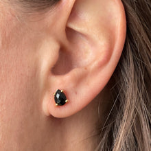 Load image into Gallery viewer, Black Onyx Studs Gold