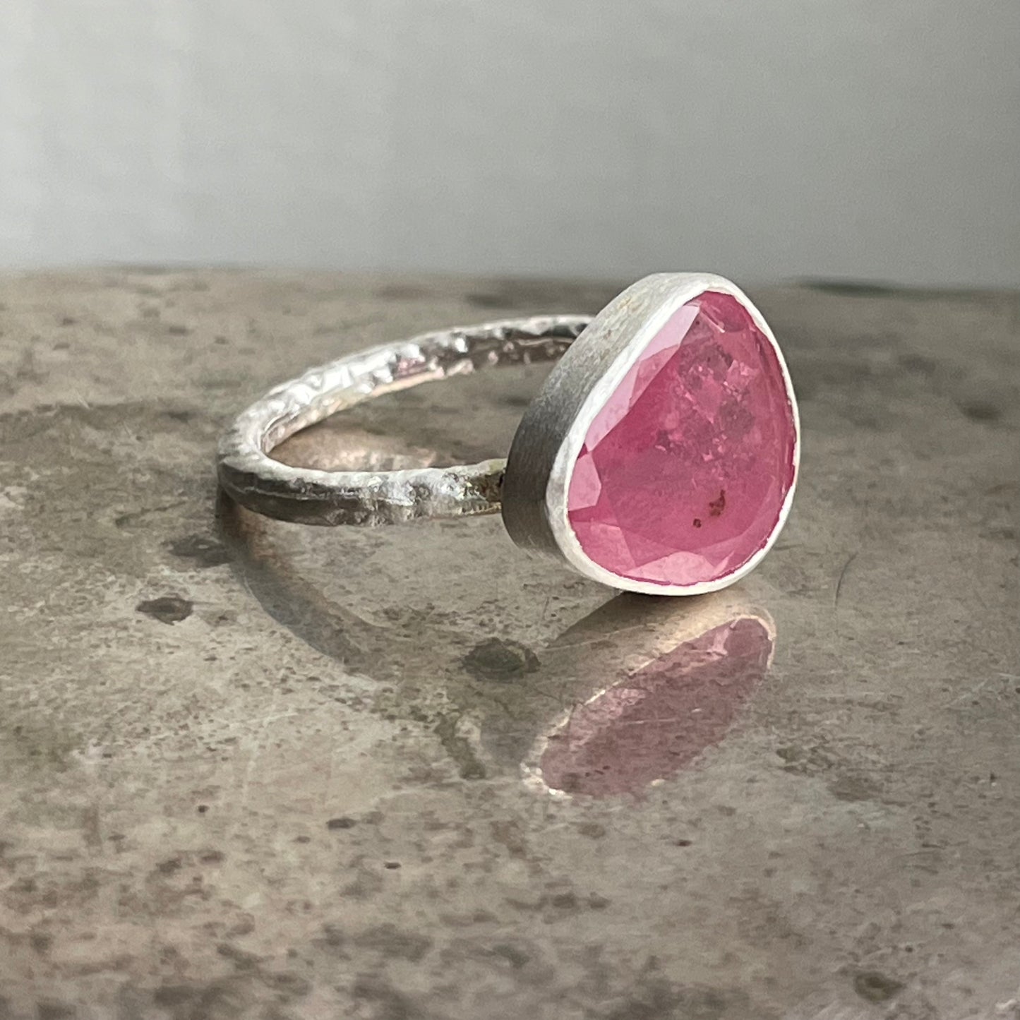Pink Sapphire Slice