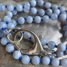 Load image into Gallery viewer, Blue Lace Agate Medium + Clasp