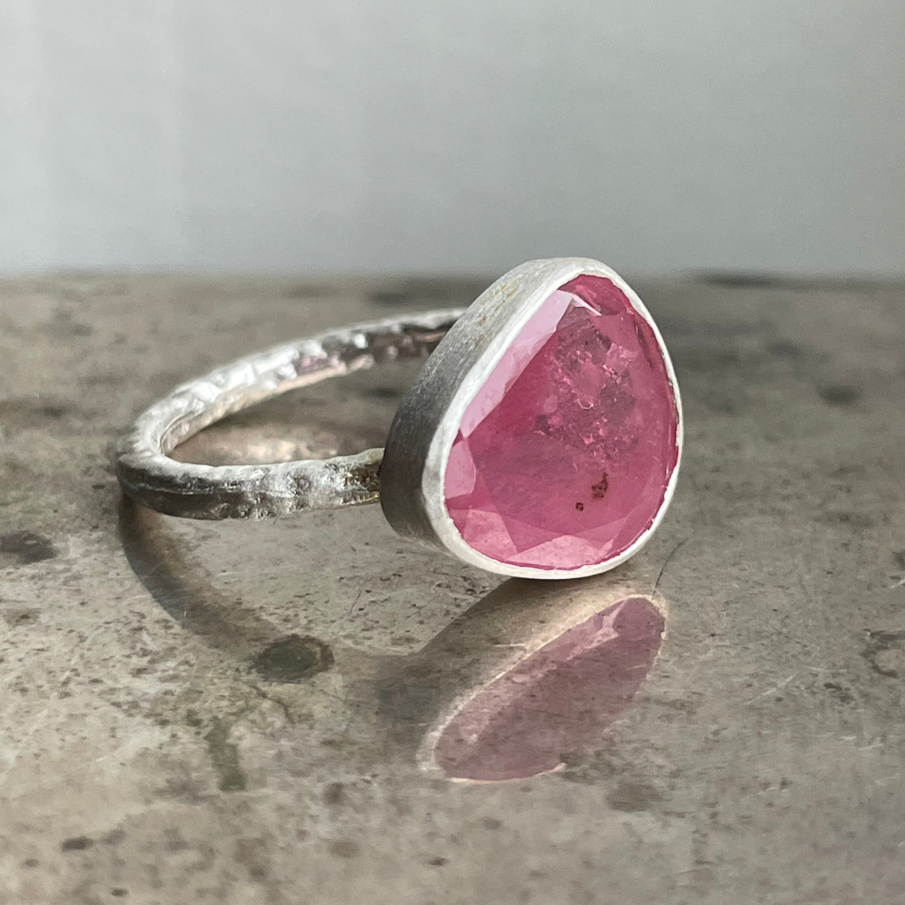 Pink Sapphire Slice – Emily Rose Gems