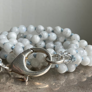 Rainbow Moonstone Medium + Clasp