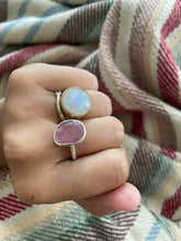 Load image into Gallery viewer, Rainbow Moonstone Midi Gold