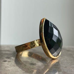 Black Onyx Classic Flat Band