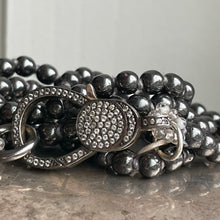 Load image into Gallery viewer, Hematite Medium + Fancy Clasp