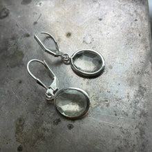 Load image into Gallery viewer, Green Amethyst Danglers