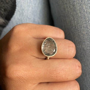 Rutile Quartz Slice