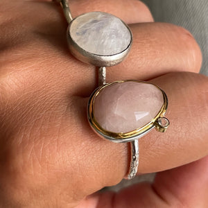 Morganite + White Topaz Classic