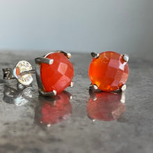 Load image into Gallery viewer, Carnelian Studs