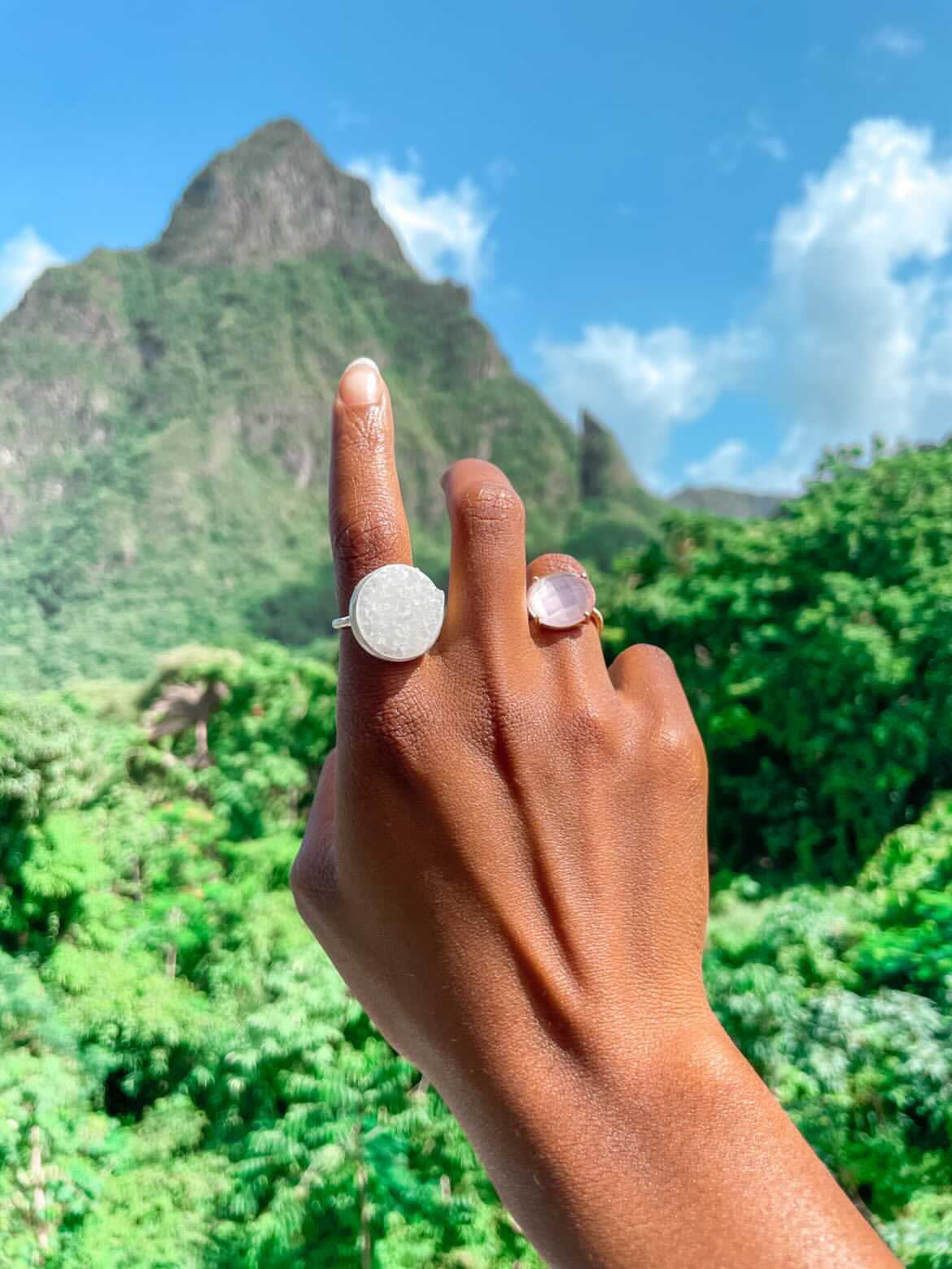 Druzy Quartz Maxi