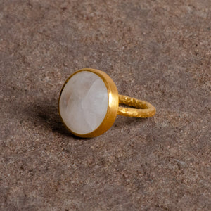 Rainbow Moonstone Midi Gold