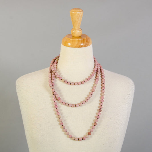 RHODONITE BEADS LONG