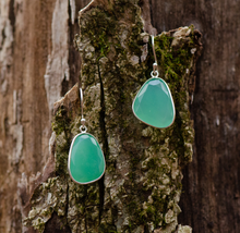 Load image into Gallery viewer, Chrysoprase Danglers
