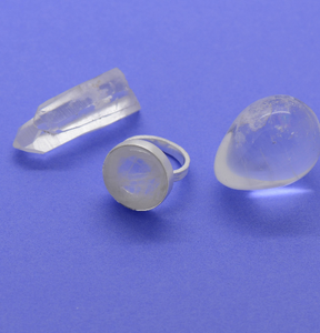 Clear Quartz Maxi Flat Band