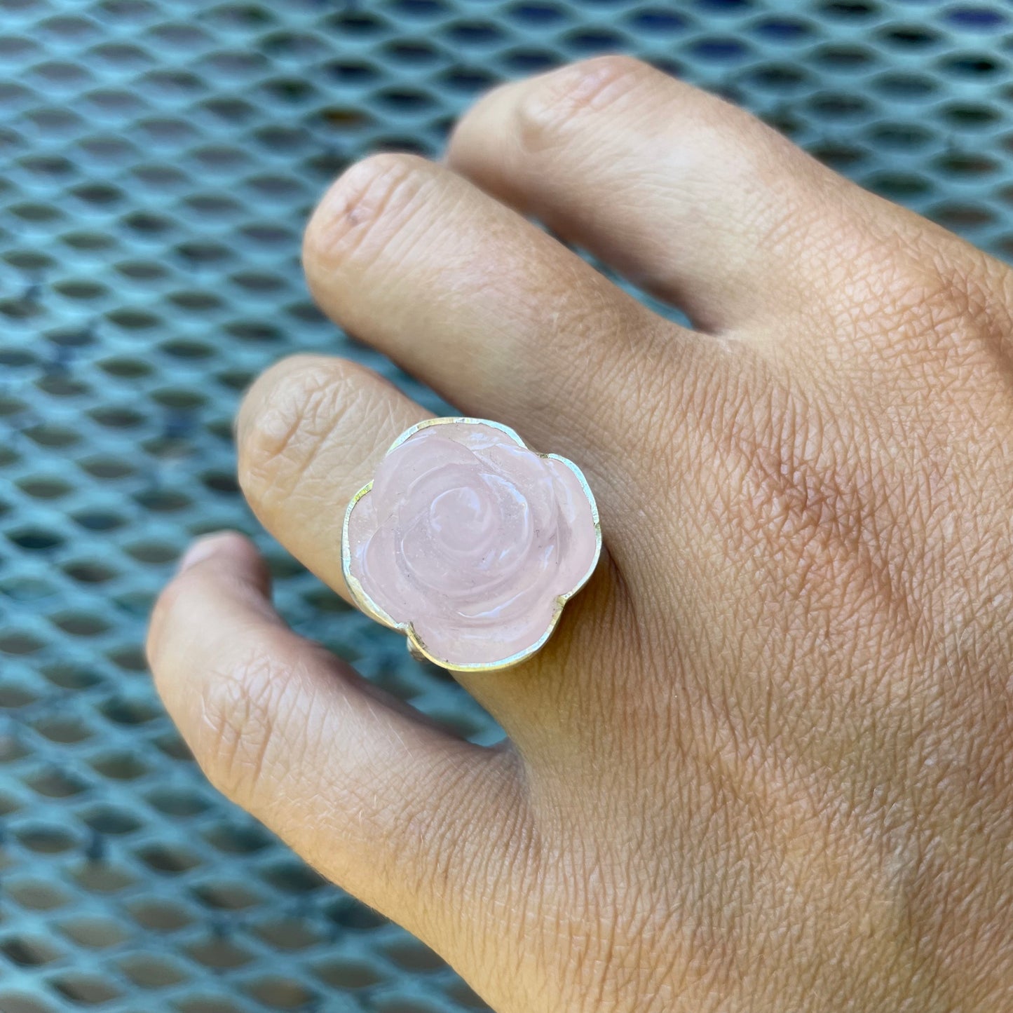 Rose Quartz Carved Classic