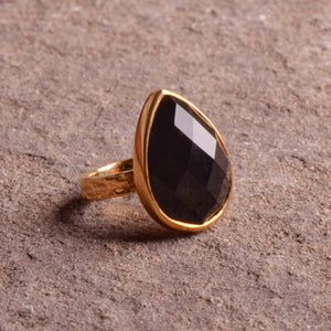 Black Onyx Classic Flat Band