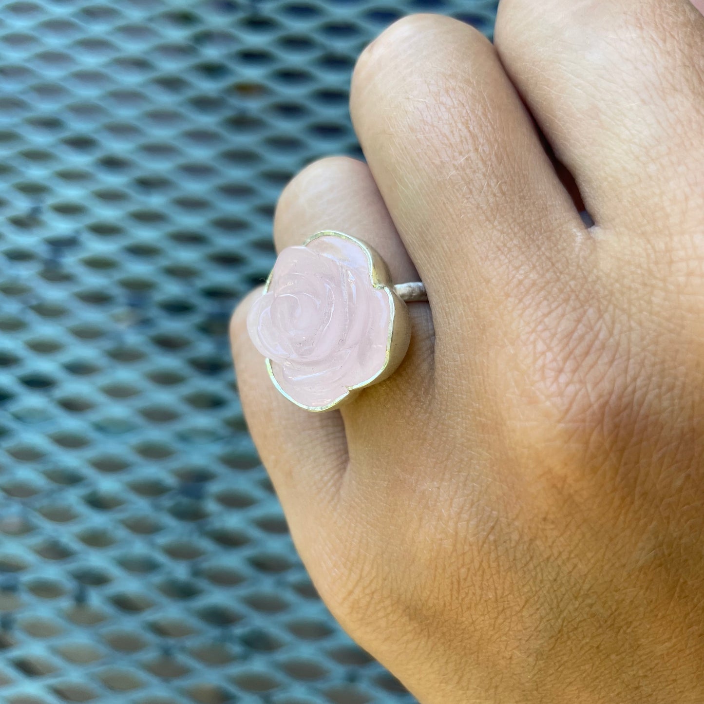 Rose Quartz Carved Classic