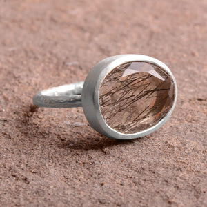 Rutile Quartz Slice