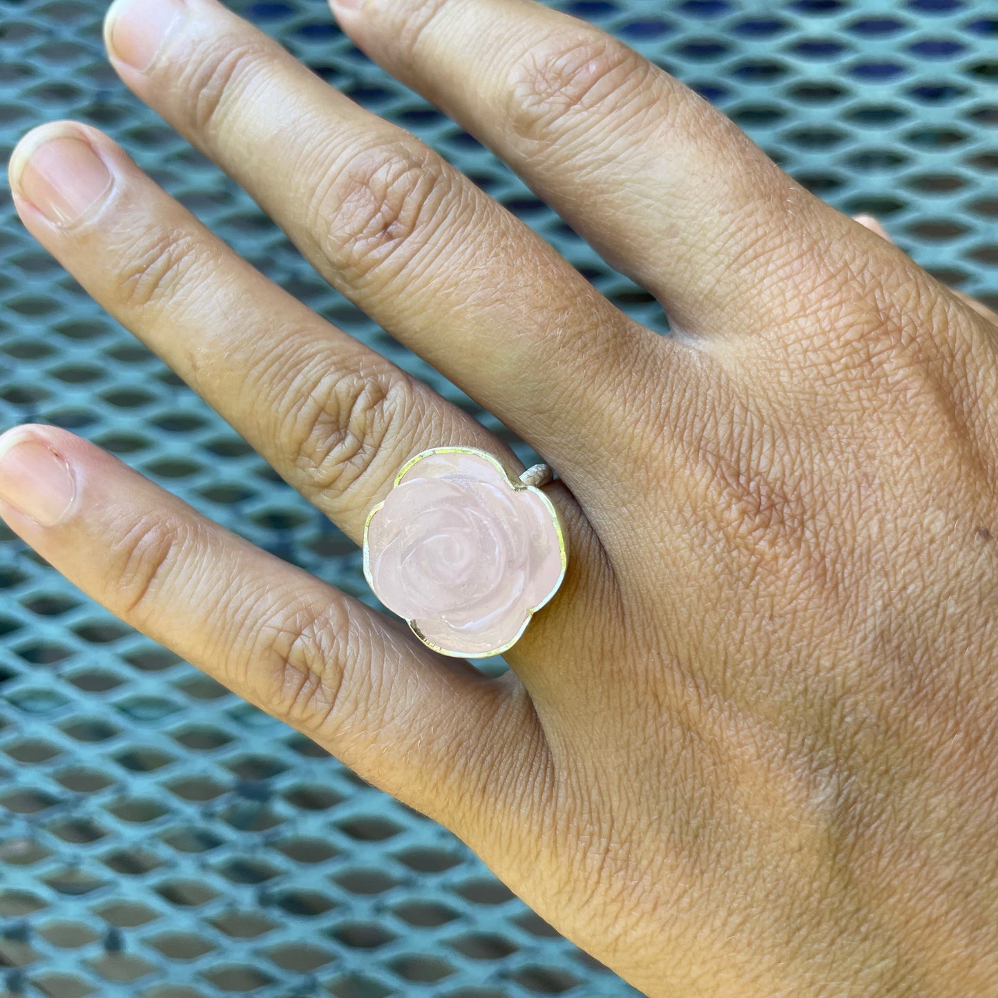 Rose Quartz Carved Classic